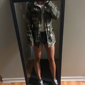 Camo Womens Utility Hooded Jacket